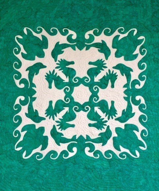 Dolphin And Seahorse CLA040701 Quilt Blanket