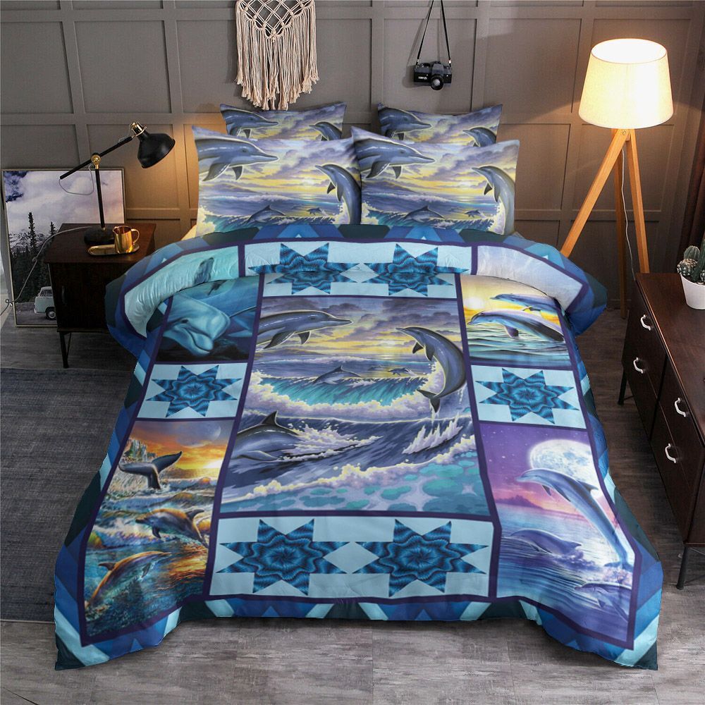 Dolphin Artwork Collection Bedding Set