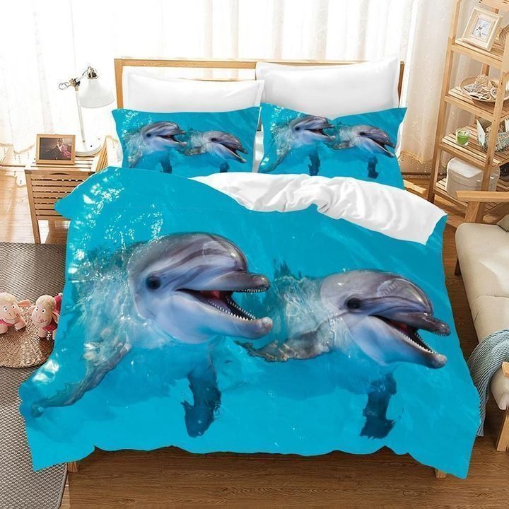 Dolphin Couple Bedding Set