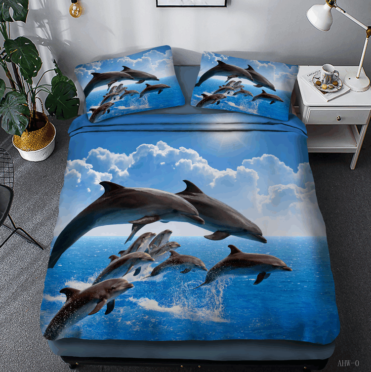 Dolphin Family Bedding Set