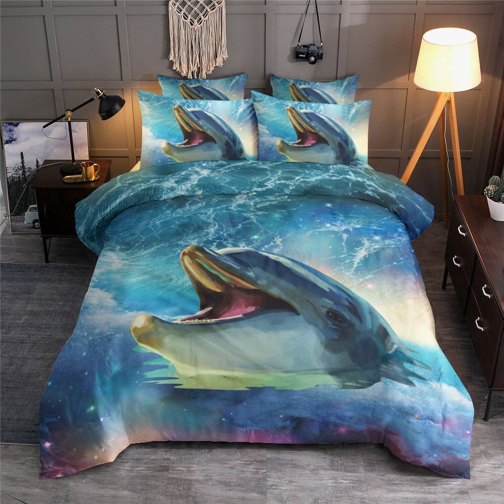 Dolphin Galaxy Ocean Bedding Set