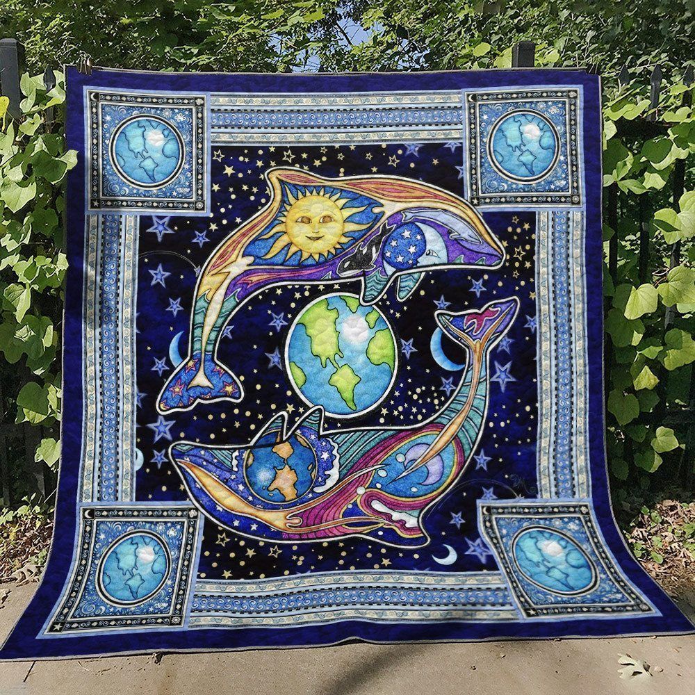 Dolphin HN130712 Quilt Blanket
