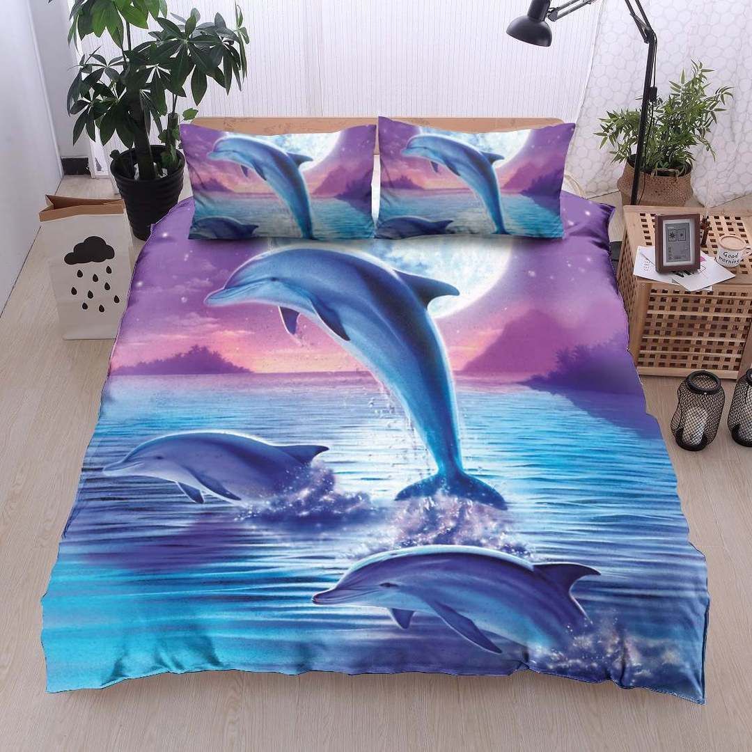 Dolphin Moonlight Bedding Set