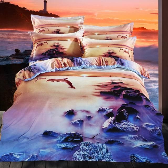 Dolphin Ocean Life Bedding Set