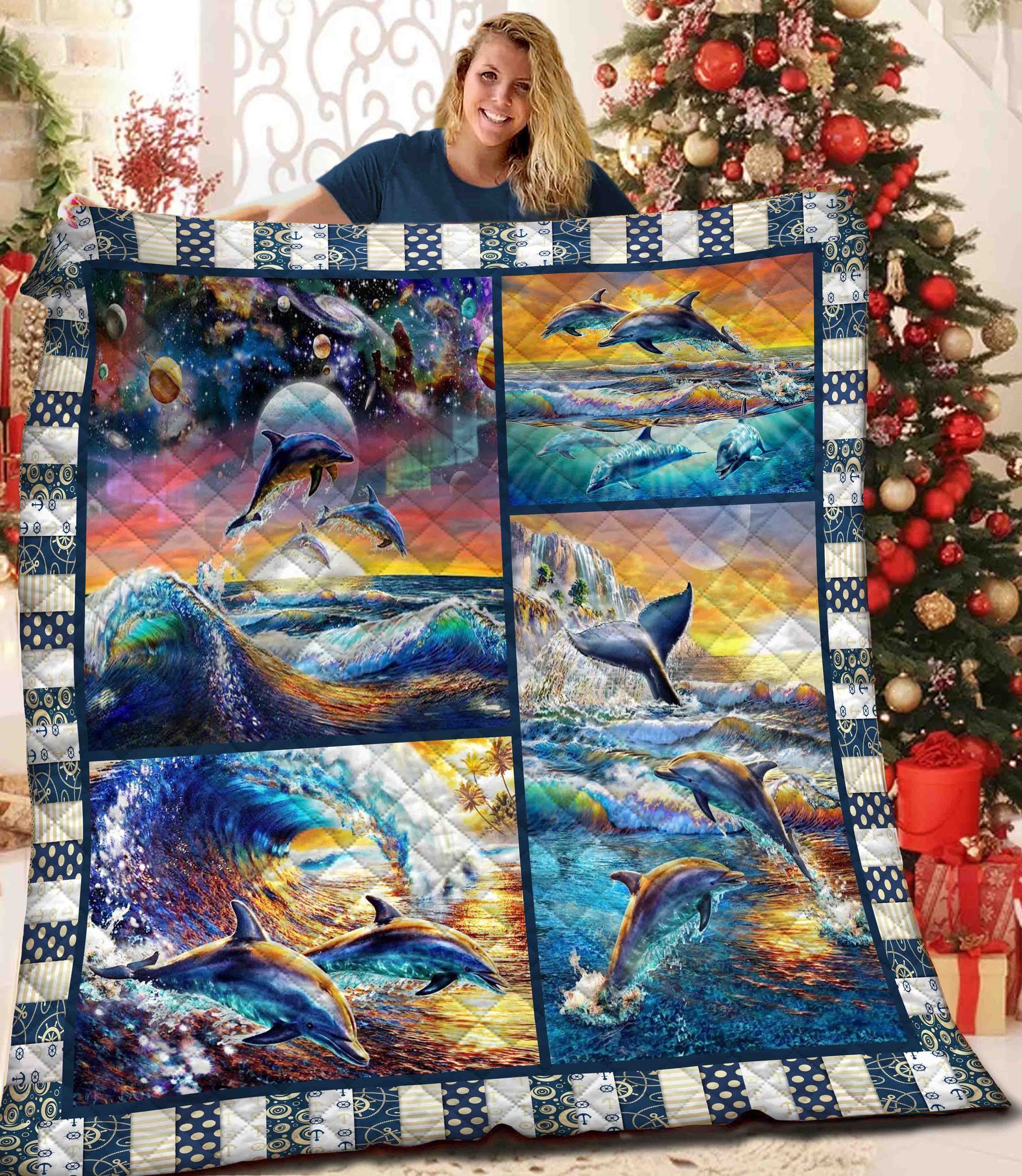 Dolphin Quilt Blanket BBB011134SM