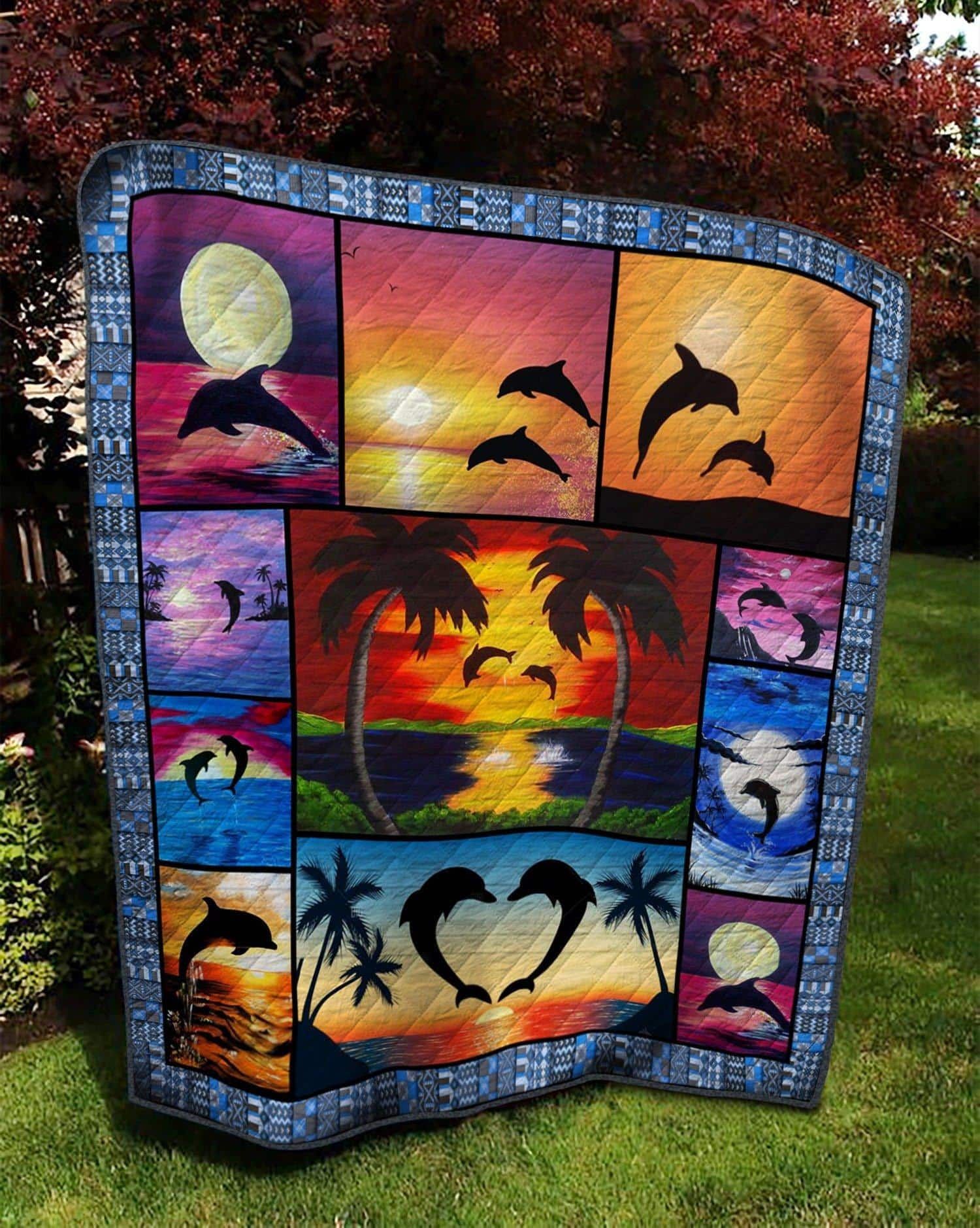 Dolphin Quilt Blanket DHC13122961VT