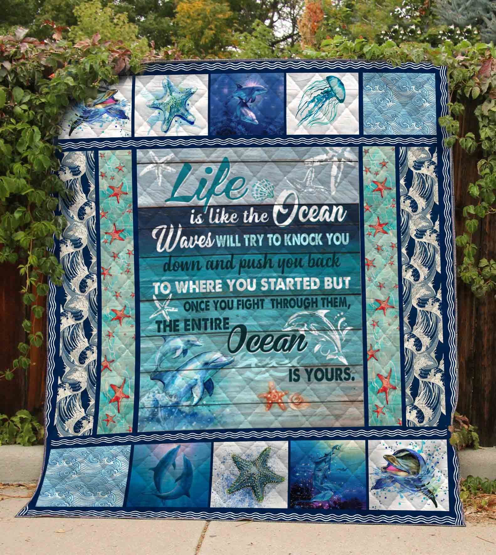 Dolphin Quilt Blanket DHC1501791VT