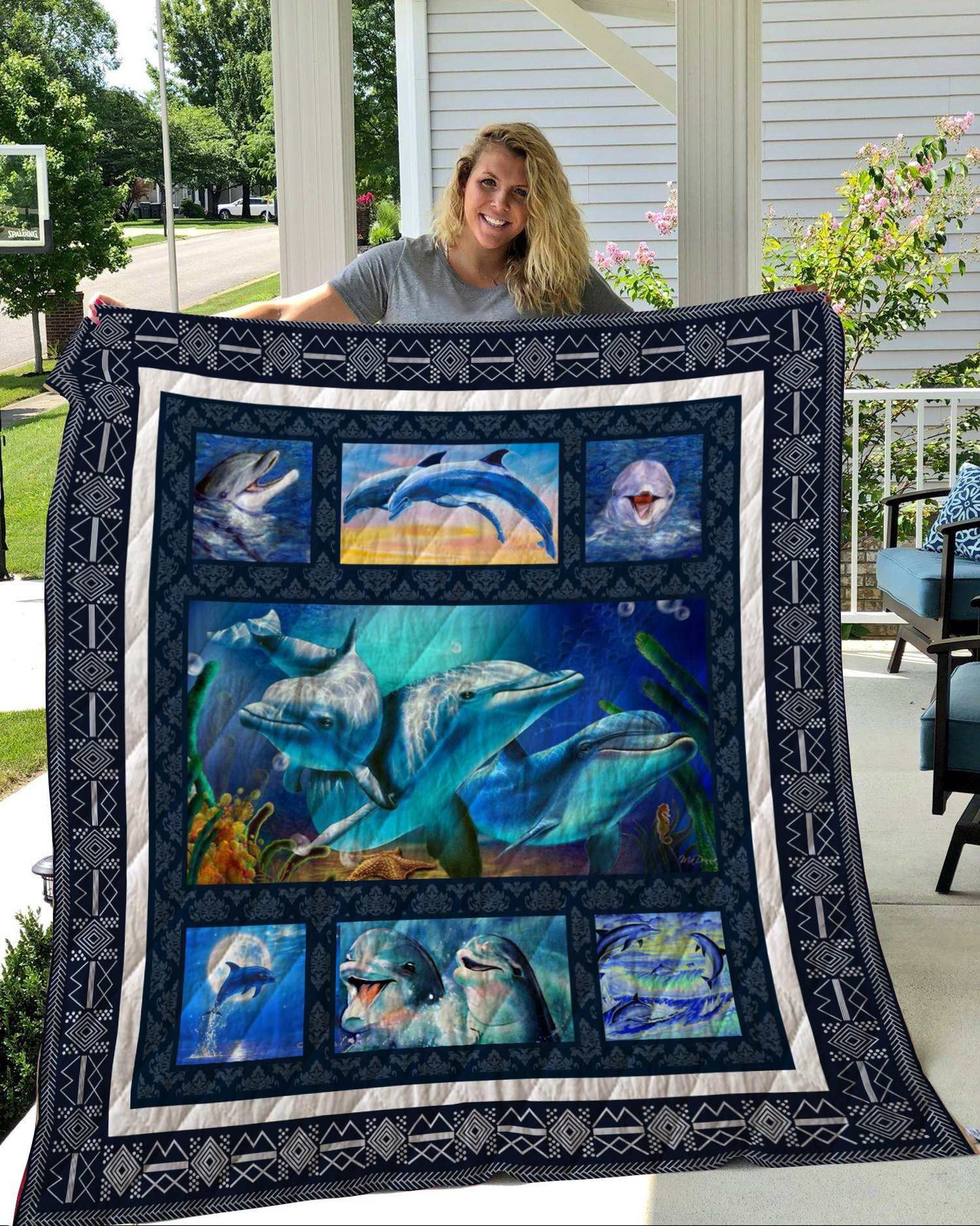 Dolphin Quilt Blanket DHC2911136VT