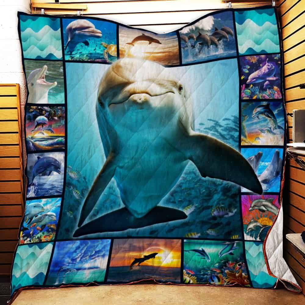 Dolphin Quilt Blanket Q0103 01 Dhc1312306Dd