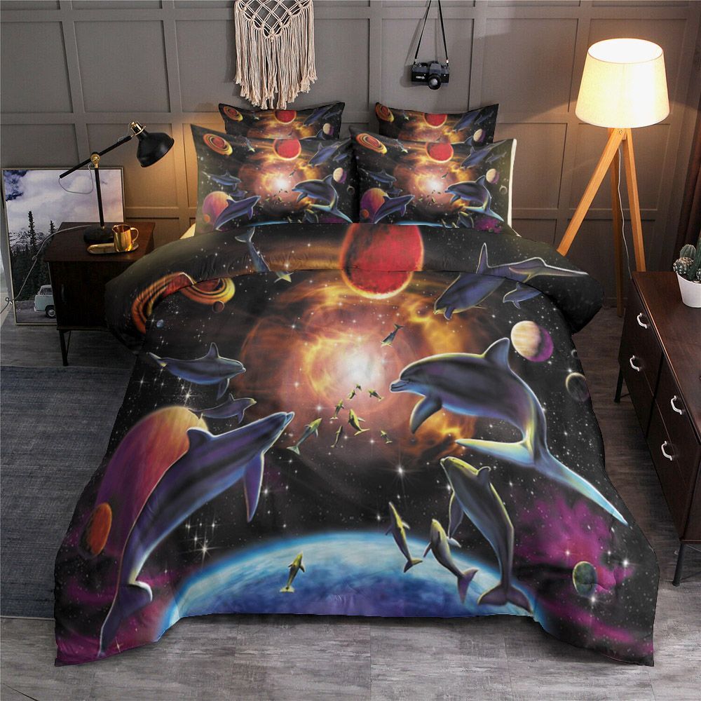 Dolphin Solar System Bedding Set