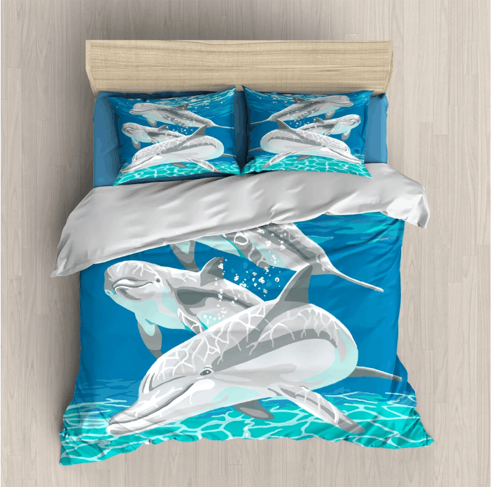 Dolphin Under The Sea Bedding Set