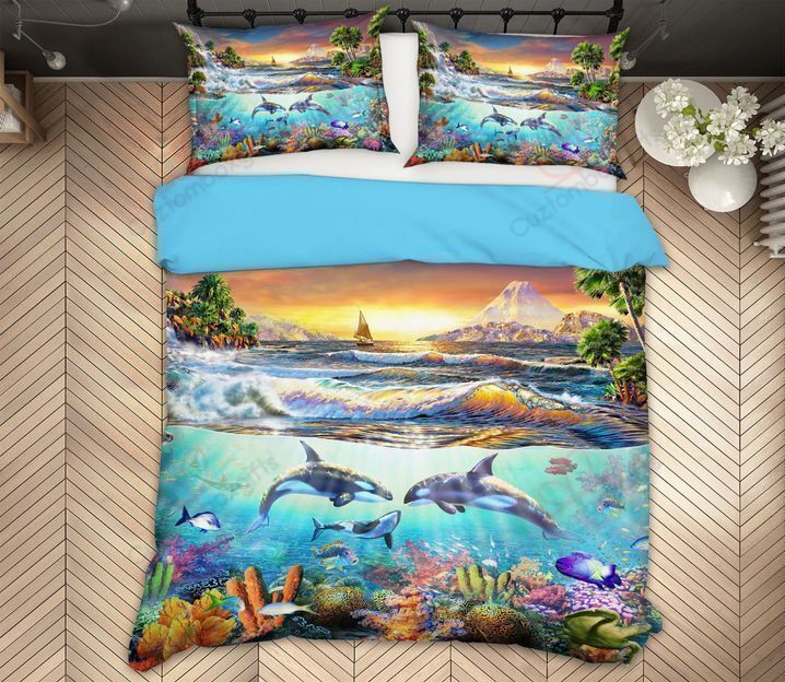 Dolphin Under The Sea Bedding Set