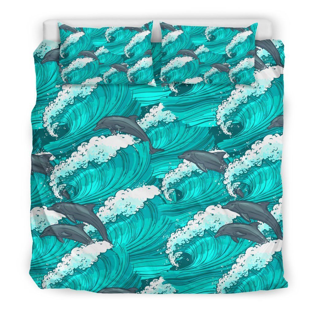 Dolphin Wave Bedding Set