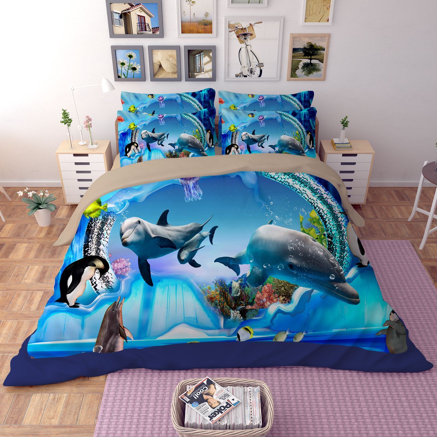 Dolphin World Bedding Set