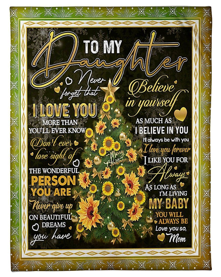 Don’t Ever Lise Sight Fleece Blanket To Daughter Fleece Blanket