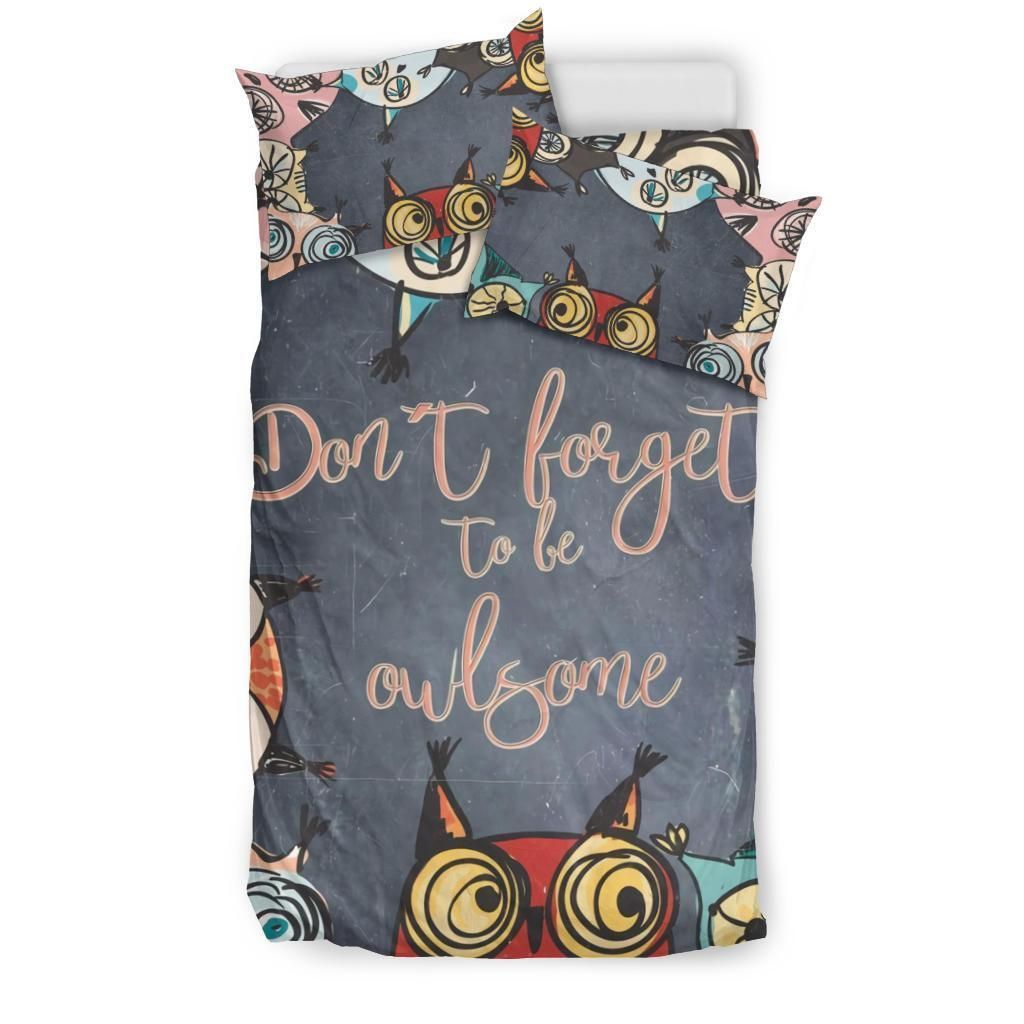 Don’t Forget To Be Owlsome Bedding Set
