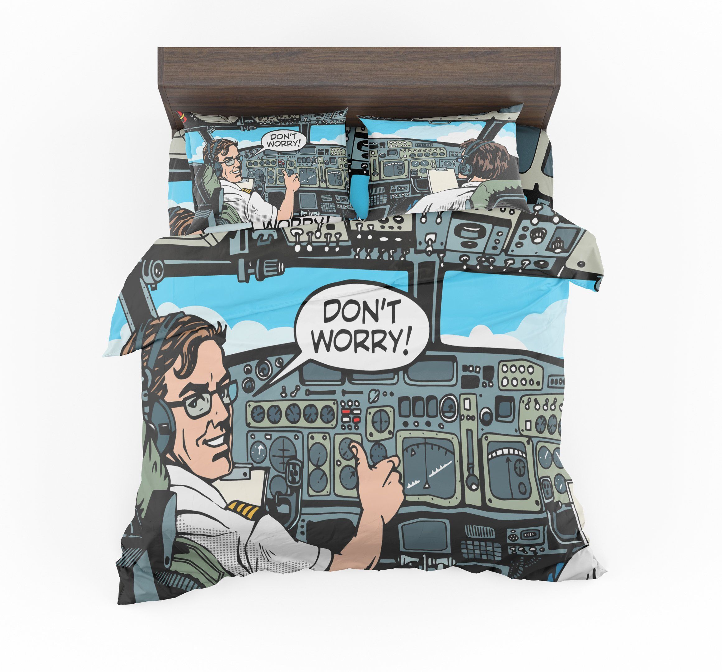 Don’t Worry Thumb Up Captain Designed Bedding Set