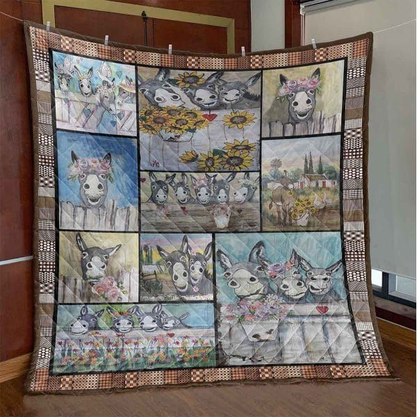 Donkey Beautiful Heart Quilt Blanket DHC0201201177TD