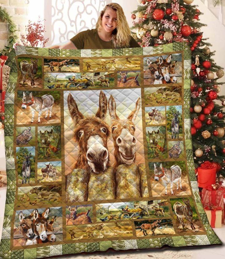 Donkey Donkey Makes Me Happy GS-CL-DT3006 Quilt Blanket