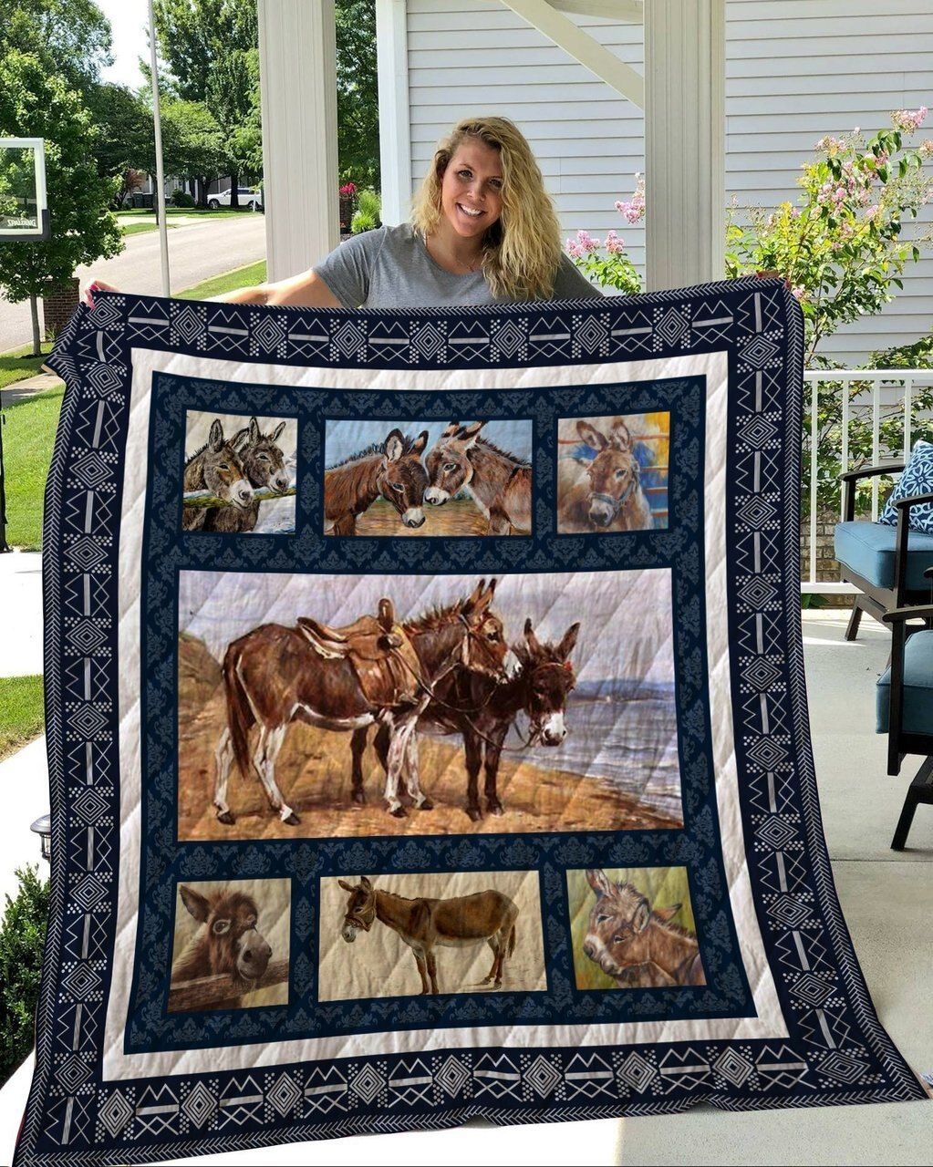 Donkey Hey Soul Sister Quilt Blanket DHC020120704TD