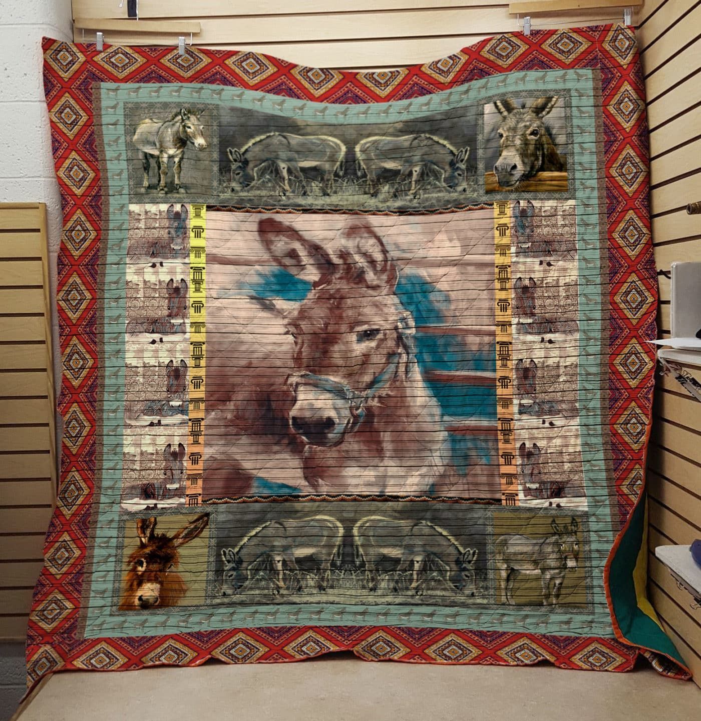 Donkey Lonely Love GS-CL-DT2906 Quilt Blanket