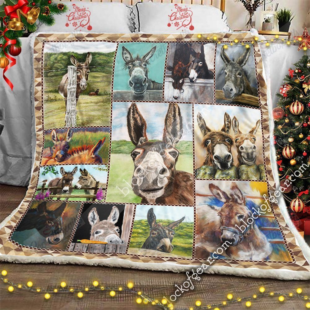 Donkey Lover Fleece Blanket