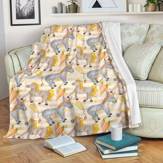 Donkey Fleece Blanket
