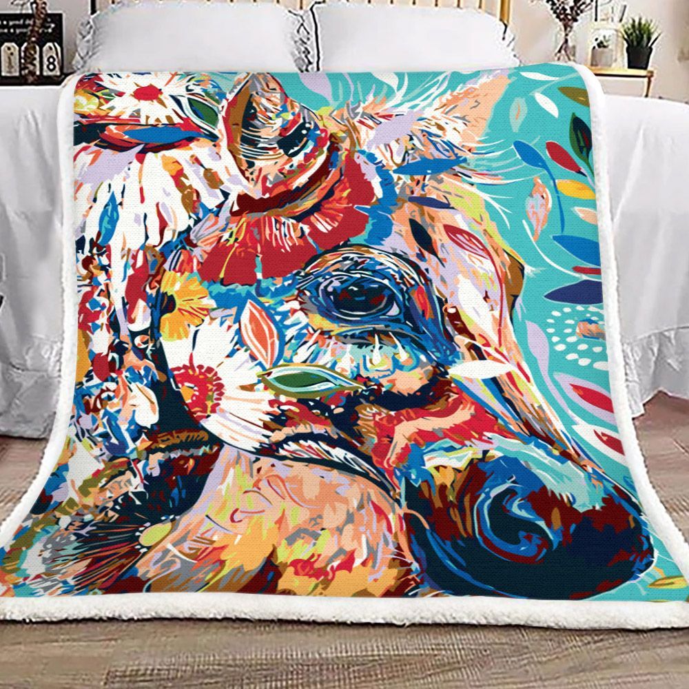 Donkey Sherpa Fleece Blanket