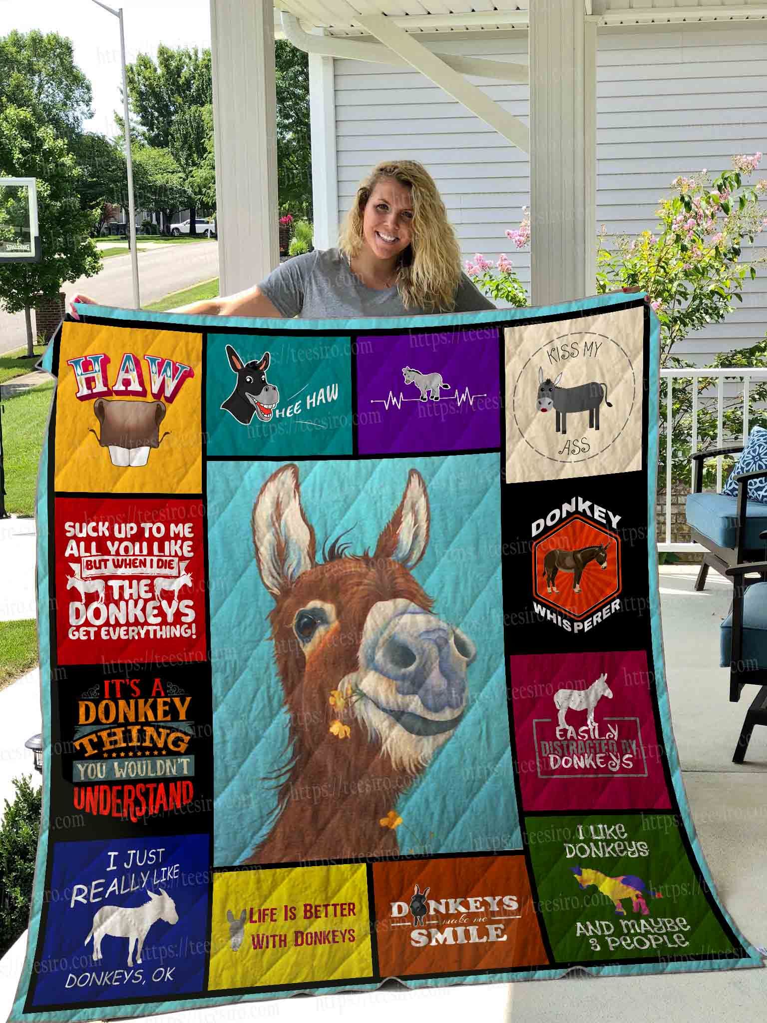 Donkey Quilt Blanket DHC1501367VT