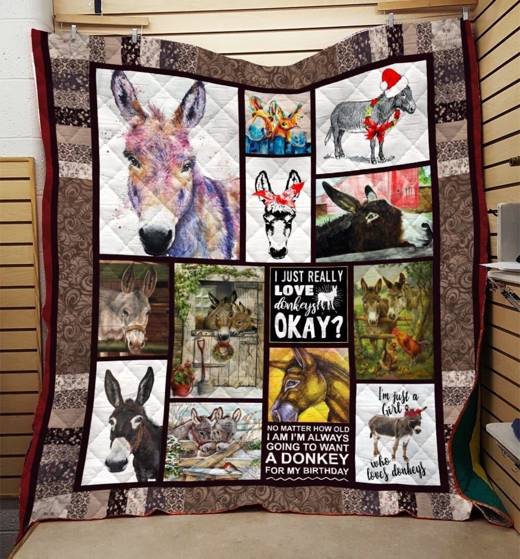 Donkey Through Of The Black Quilt Blanket DHC31121859TD