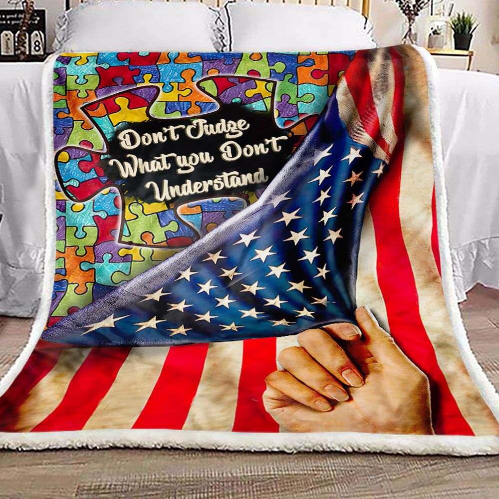 Dont Judge What You Dont Understand Fleece Blanket