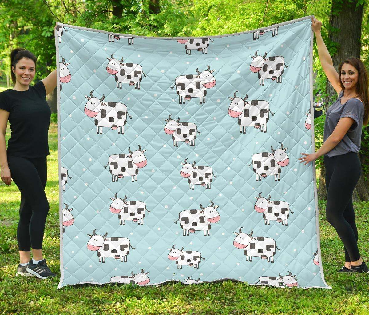 Doodle Cow CL17100262MDQ Quilt Blanket