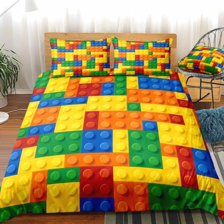 Dot Building Block Print Bedding Set