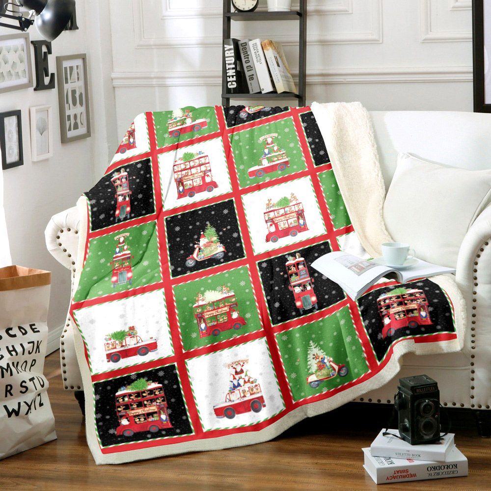 Double Decker Xmas Sherpa Fleece