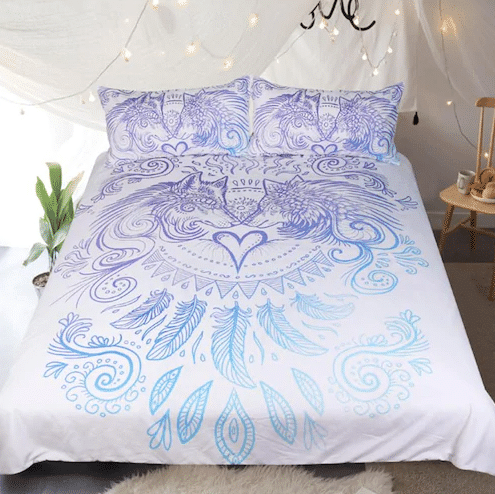Double Wolf Bedding Set