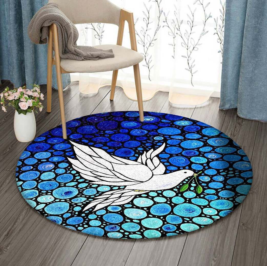 Dove Round Carpet
