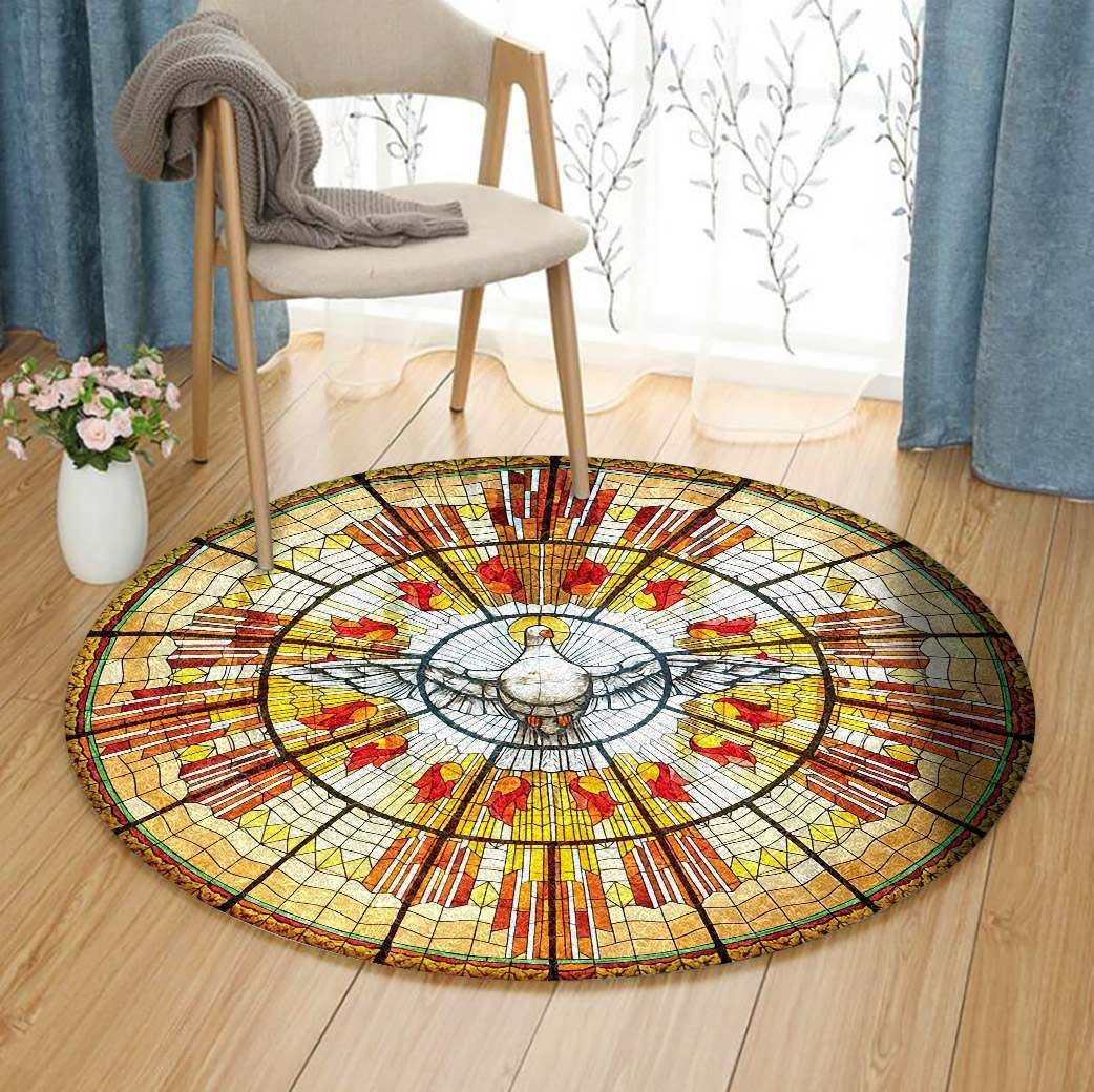 Dove Round Carpet