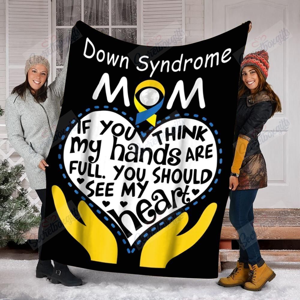 Down Syndrome Awareness Mom Fleece Blanket