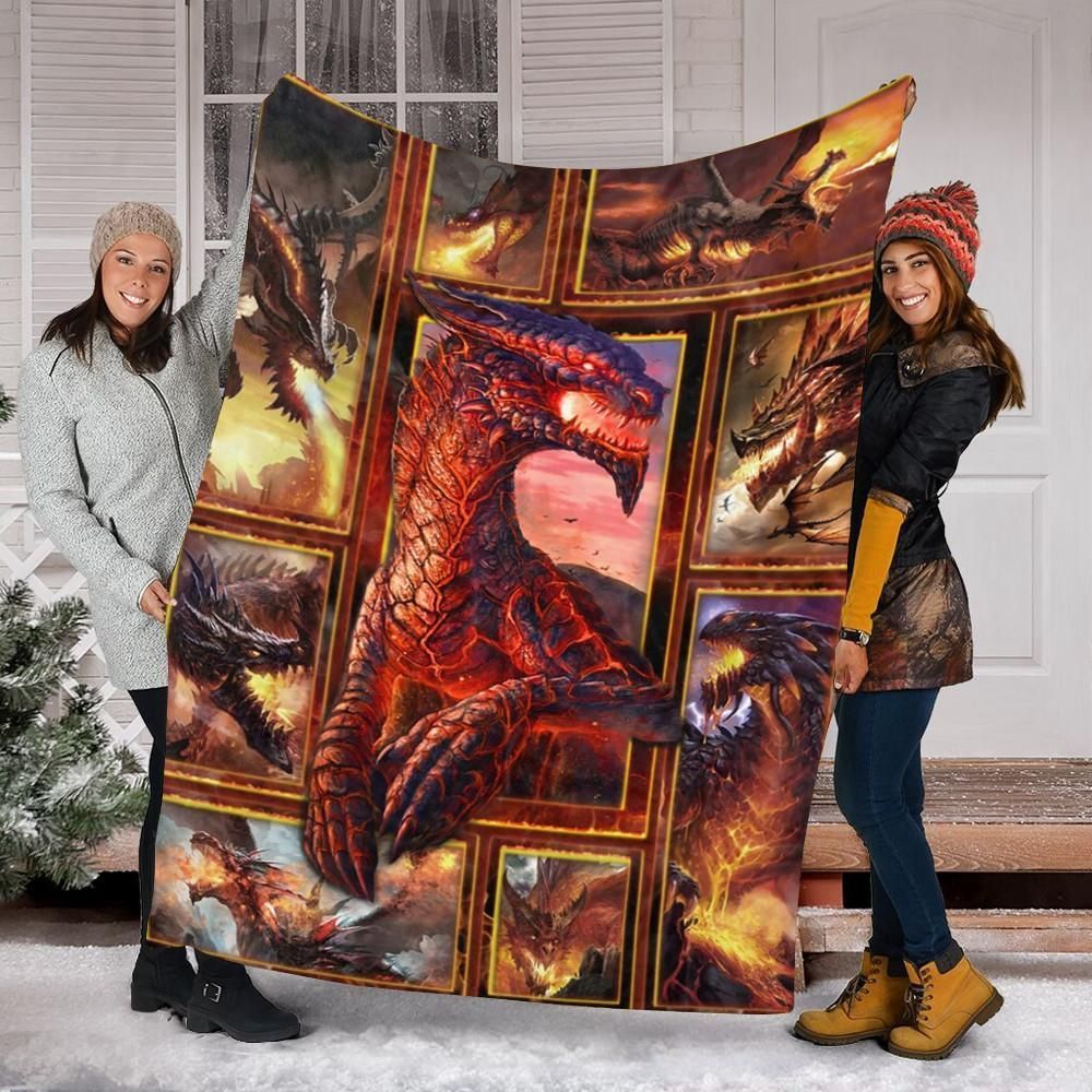 Dragon 3D Sherpa Fleece Blanket