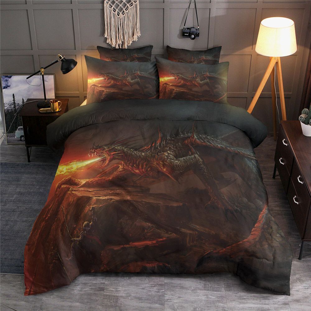 Dragon And A Knight Bedding Set