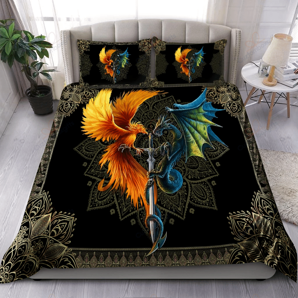 Dragon And Phoenix Bedding Set