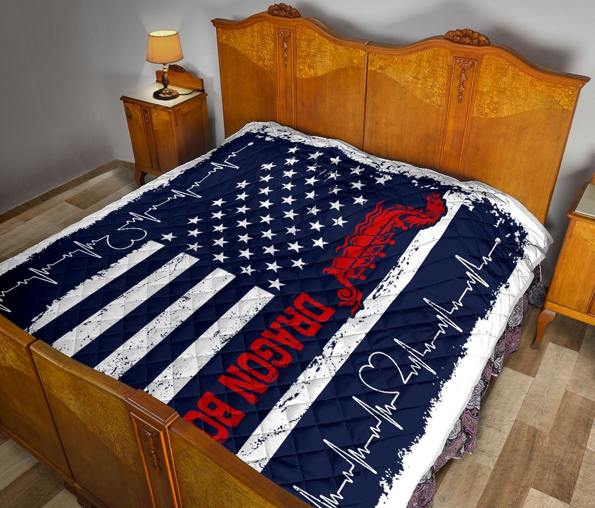 Dragon Boat America Flag Quilt Blanket Dhc1312701Dd
