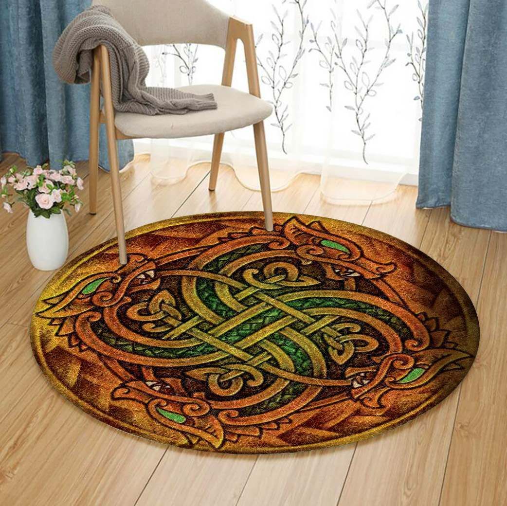 Dragon Celtic Round Carpet