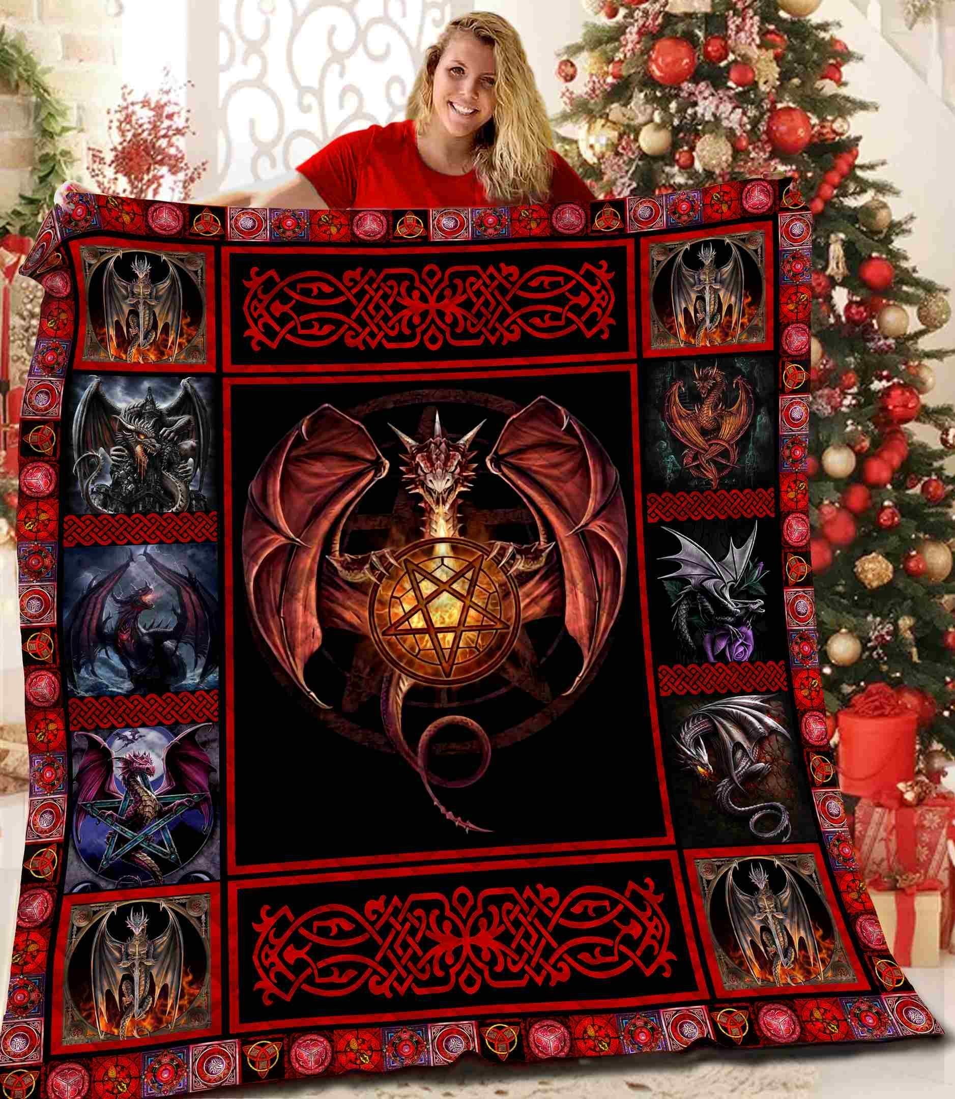Dragon Celtic Quilt Blanket BBB271102NB