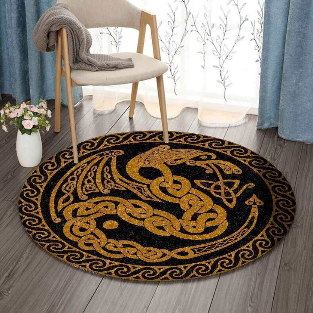 Dragon Celtic Round Carpet