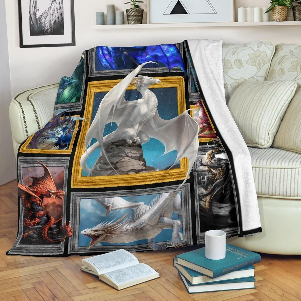 Dragon Sherpa Fleece Blanket