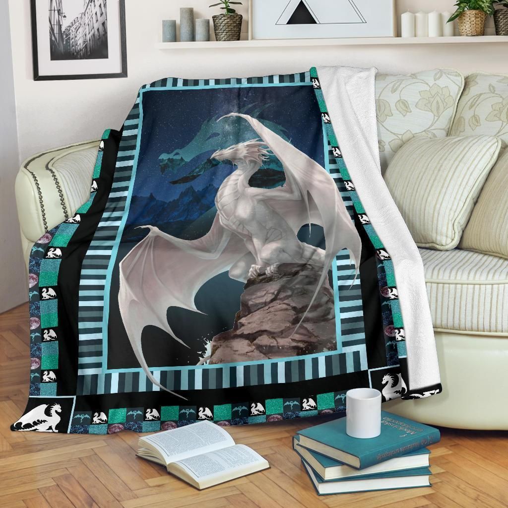 Dragon Sherpa Fleece Blanket