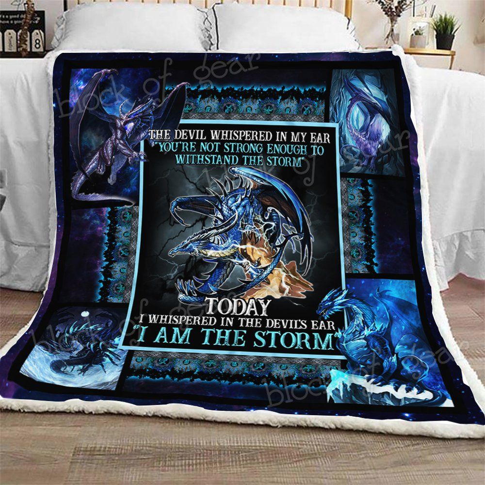 Dragon Sherpa Fleece Blanket