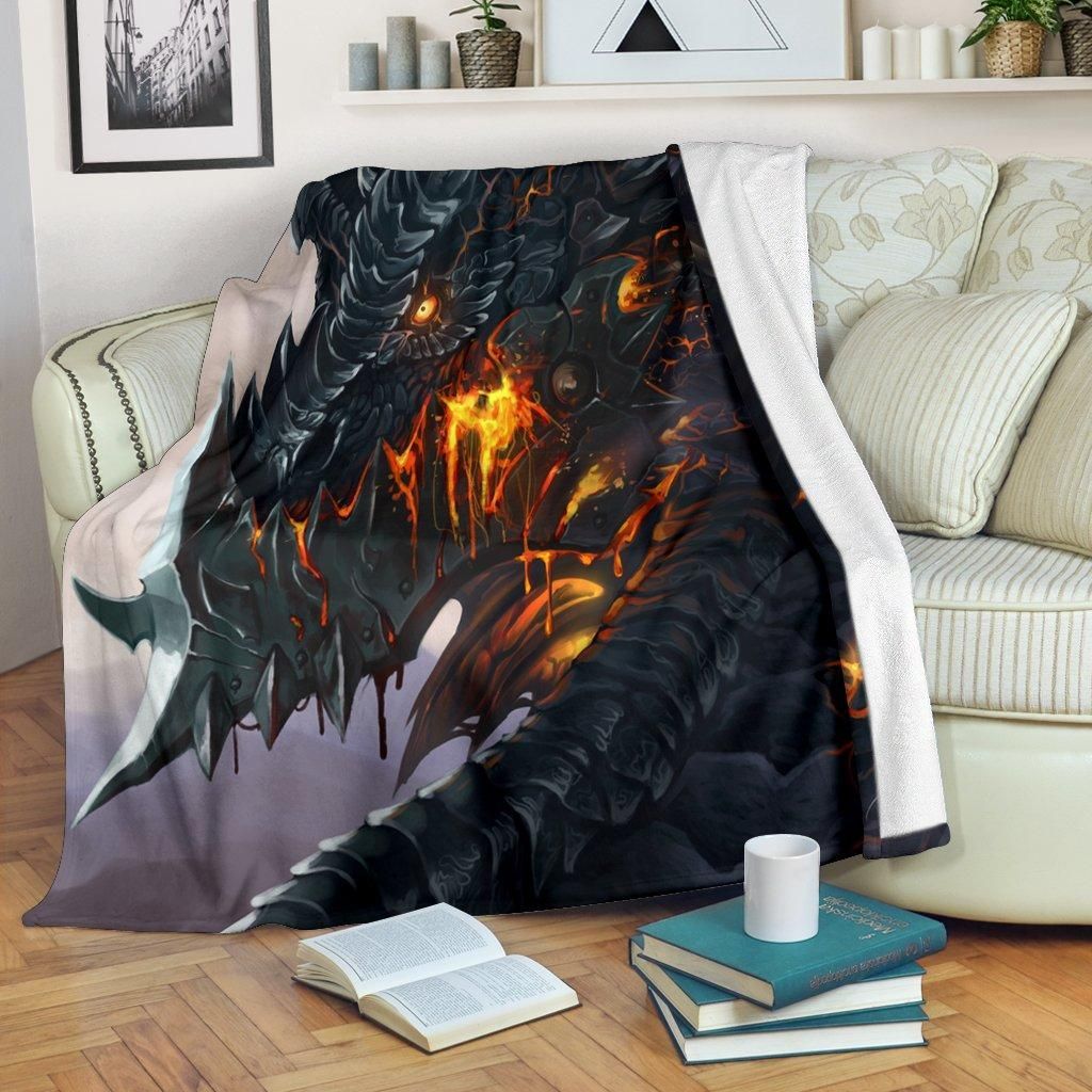 Dragon Sherpa Fleece Blanket