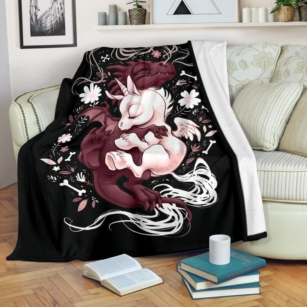 Dragon Sherpa Fleece Blanket